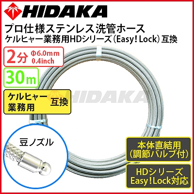 送料無料】ケルヒャー 業務用高圧洗浄機互換 プロ仕様 洗管ホース Easy